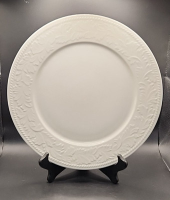 Discontinued SANGO Garland 8837 12'' Chop Plate White w/ Embossed Leaf Design