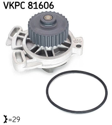SKF VKPC 81606 Water Pump, engine cooling for AUDI
