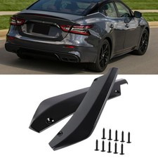 Rear Bumper Lip Splitter Diffuser Canard Spoiler Glossy Black For Nissan Maxima