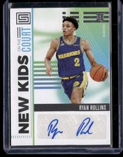 2022-23 Panini Chronicles #NKC-RGS Ryan Rollins New Kids on the Court Autographs