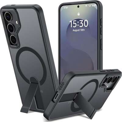 MagSafe Hülle für Samsung Galaxy S24 Ultra Case Ständer Silikon TPU Schutzhülle