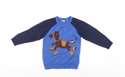 Pep & Co Pullover Pulli Mädchen blau Größe 4-5 Jahre