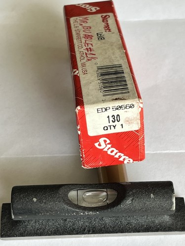 Starrett 130 Bench Level, 3-3/8" Length