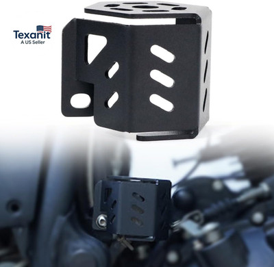 Motorcycle Rear Brake Fluid Reservoir Guard Cover Protector Compatible with Roya