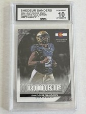 Shedeur Sanders 2024 Leaf Flag Edition FL08 CCG 10 RC Graded Rookie Card NFL 
