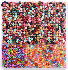 2080PCS Letter Beads,3 Colors A-Z Alphabet Beads for Jewelry Making Friendship B