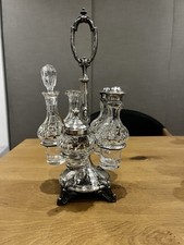 Antike Menage Saliere 12 Lot Silber