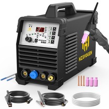 HZXVOGEN 5in1 HF TIG Welder 200A AC/DC Pulse Aluminium TIG IGBT Welding Machine