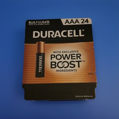 NEW PACK 24 PACK DURACELL POWER BOOST AAA BATTERIES EXP MAR 2037 FREE SHIPPING