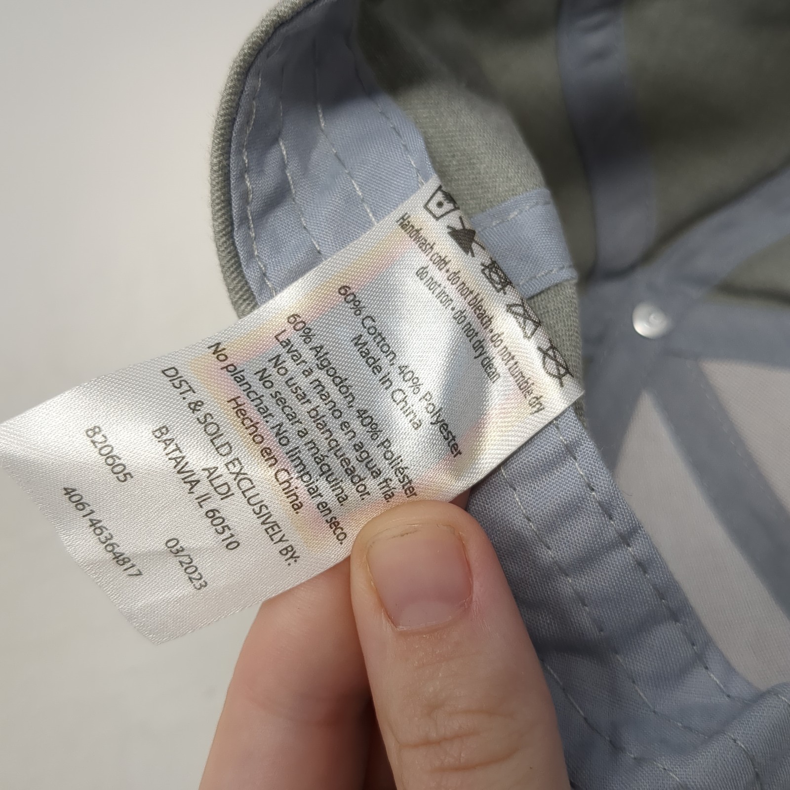 Aldi Strapback Baseball Cap Gray One Size Adjusta… - image 10