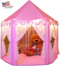 Princess Tent Girls Large Playhouse Kids Castle Play Tent for Children