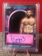 2025 Topps Midnight UFC Roman Dolidze #VRA-RD Relic Auto On-Card Auto