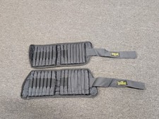 Everlast Adjustable Ankle Wrist Weights Pair Black Fitness Training 10lbs Total