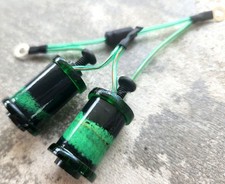1.25" 8-32 Tattoo Parts Coils 8 Wrap Hunter washers Butterfly Wings Candy Green