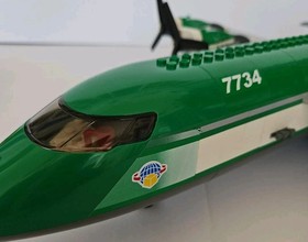 Lego Cargo Plane 7734 City Airport 100% Complete Set 463 Pieces 3 Minifigures