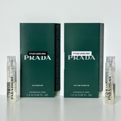 Prada  PARADIGME Men s Cologne Sample Spray Vial 2pc Set