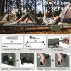 Portable Camping Cot Sleeping Cot Ultralight Backpacking Cot Bed Outdoor Hiking — photo 2