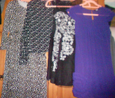 Three Dresses Midi & 2 x Short plus One Blouse, Bundle, Size Small/UK 10