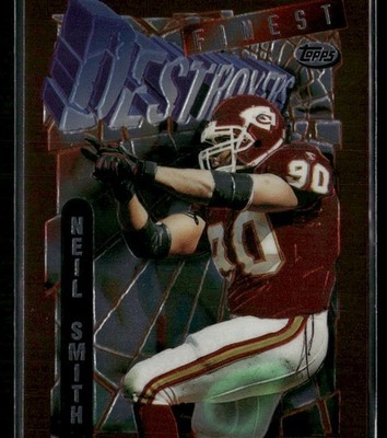 Neil Smith 1996 Finest #129 Kansas City Chiefs