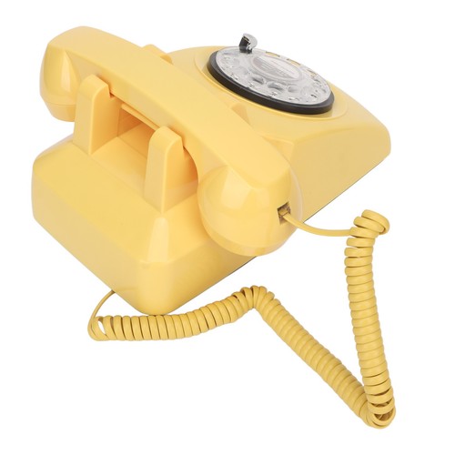 Retro Dial Telephone Classic Simulation Vintage Mechanical Ringer Pho SPC - Zdjęcie 6 z 12