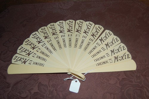 Vintage "Moxie" Celluloid Advertising Fan 1930's RARE.