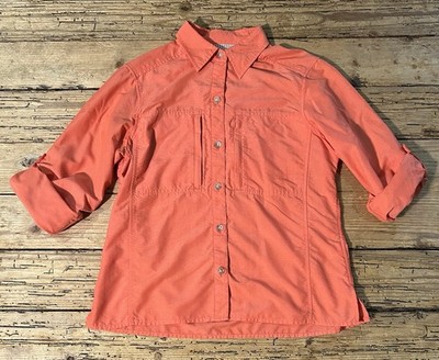 Exofficio Women s Size XS Orange Dry Lite Shirt 