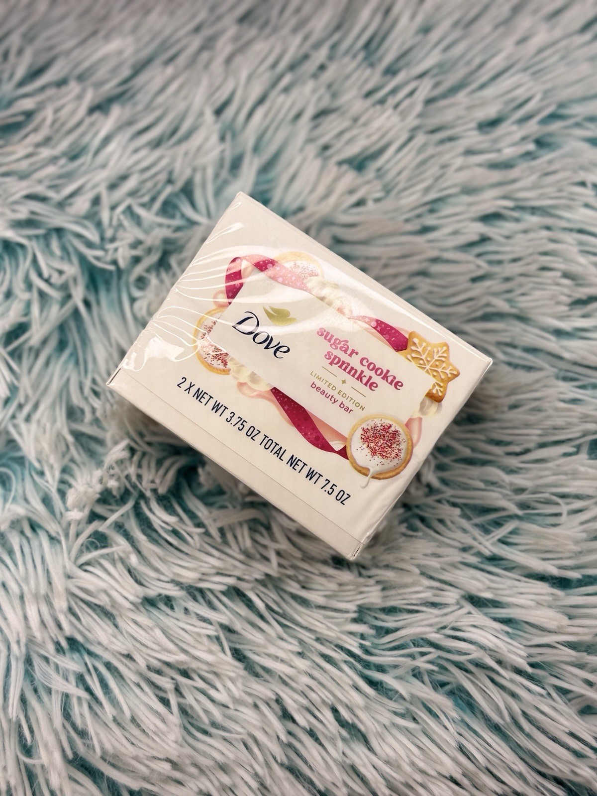 Dove Limited Edition Sugar Cookie Sprinkle Beauty Bar Soap pack of 2