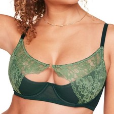Adore Me Womens Abella Balconette Bra Green G...