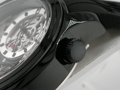 NEW INVICTA 47374 SPECIALTY TWIN AXIS SKELETON DIAL QUARTZ BLACK