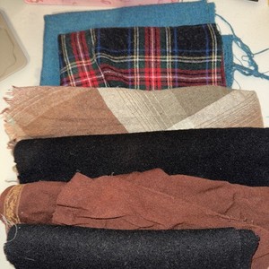Fabric wool pieces over 2 pounds great for wool appliqué rug hooking