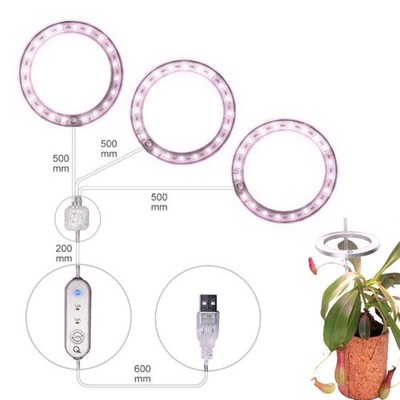 LED Grow Light Full Spectrum Angel Ring Phyto Grow Lamp USB Phytolamp For Plants