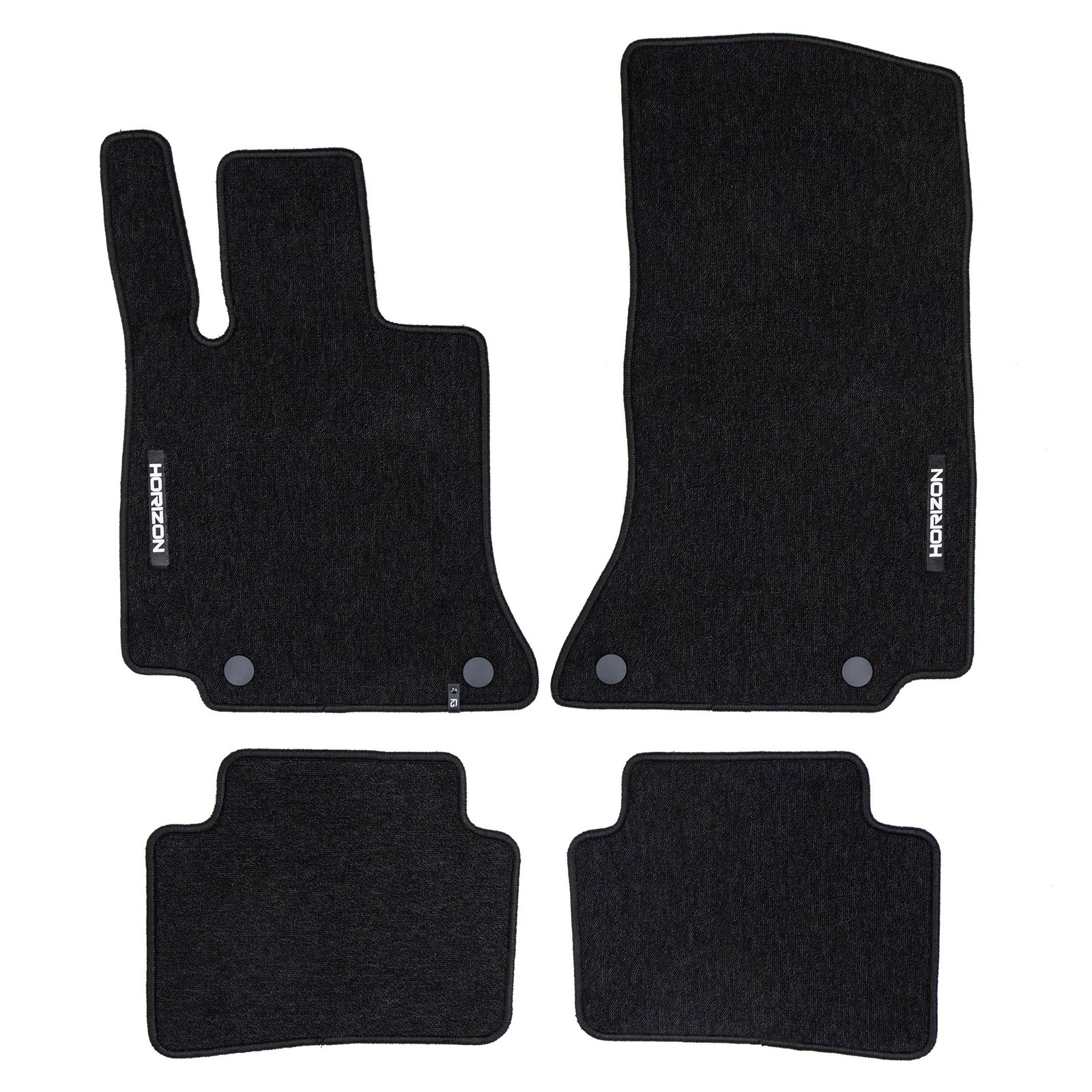 Tapis de sol Mercedes-Benz Classe C W206 velours noir pour trajets quotidiens