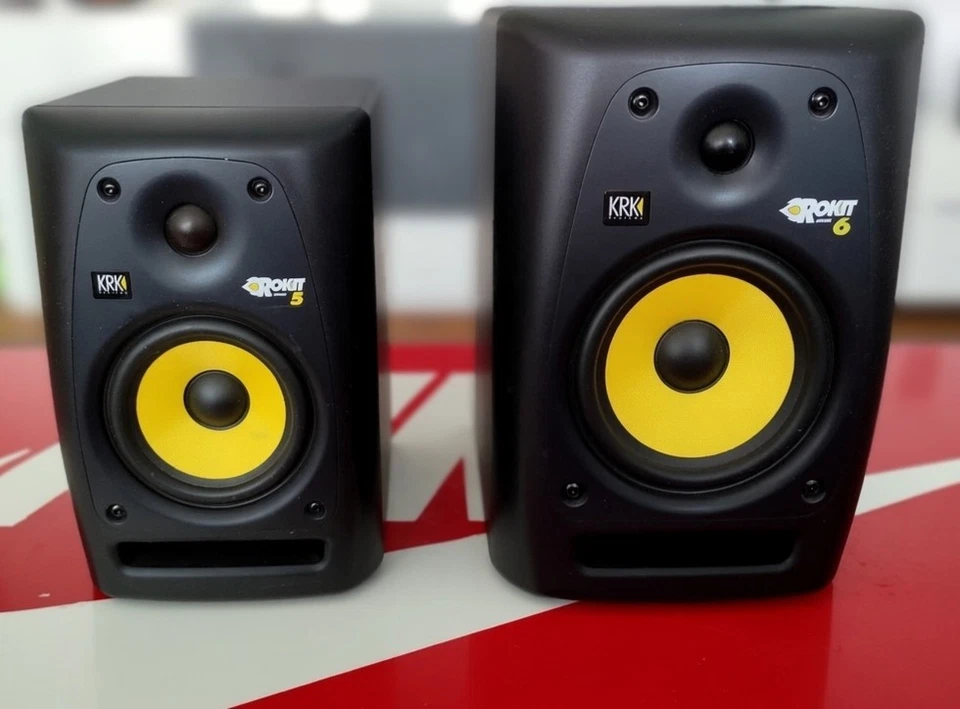 KRK Rokit RPG2 5 + 6 Aktiv Studio Monitore Paar Lautsprecher, Top Zustand  - Bild 1 von 3
