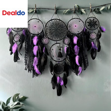 Dream Catcher Wall Decor,Large Boho Dream Catcher with Luxurious Feathers  Bead