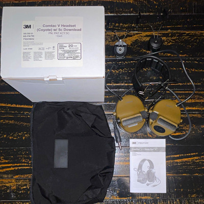 3M Peltor ComTac V Coyote Noise Reduction Headset 3.5mm PAT.XCY.5C