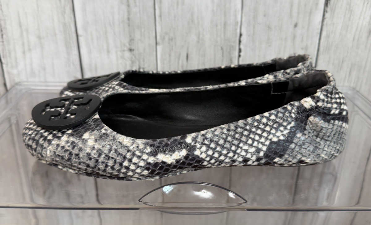 Tory Burch Tri Color Python Embossed Leather Minn… - image 2