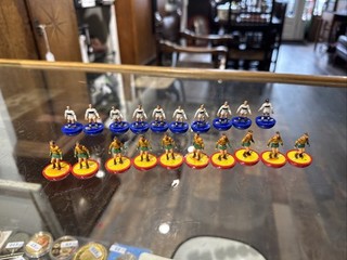 2 x unkown subbuteo teams no gk