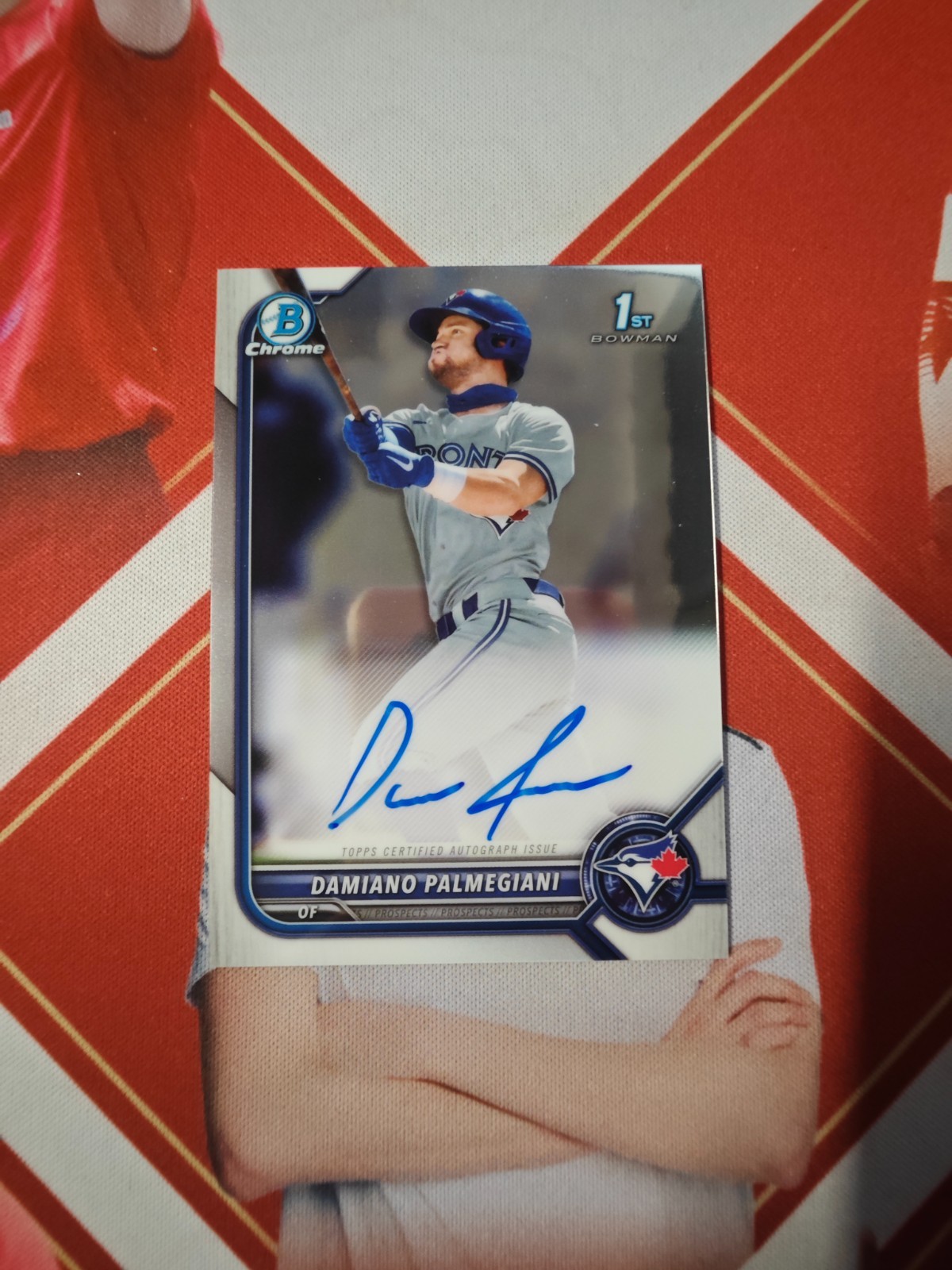 2022 Bowman Chrome Base Autograph 1st Rookie Damiano Palmegiani