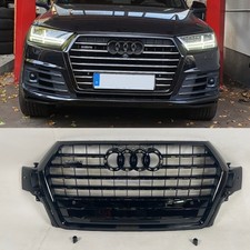 Für Audi Q7 4M 2016+ Grill Kühlergrill Frontgrill in SQ7 Optik schwarz black