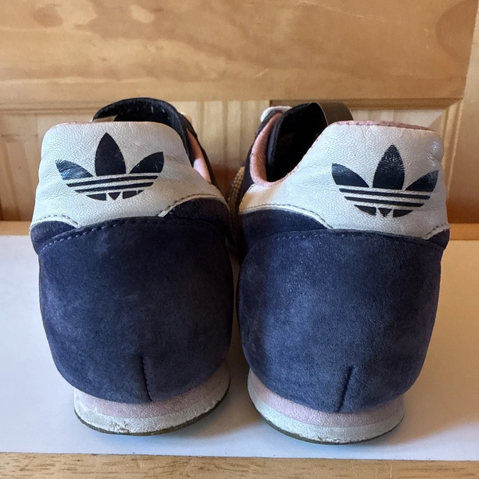 Vintage Adidas Navy And Pink Suede Women’s Size 8 ~447904 Retro Rare L@@K - Image 3 of 4