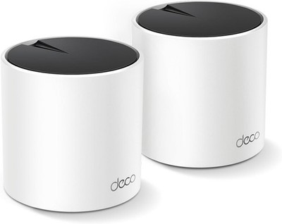 TP Link Deco X55 AX3000 WiFi 6 Mesh 2 Pack 4500 Sq Ft