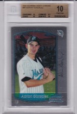 ADRIAN GONZALEZ ROOKIE CARD 2000 Bowman Chrome #86 RARE BGS 10 PRISTINE $$ RC!!!. rookie card picture