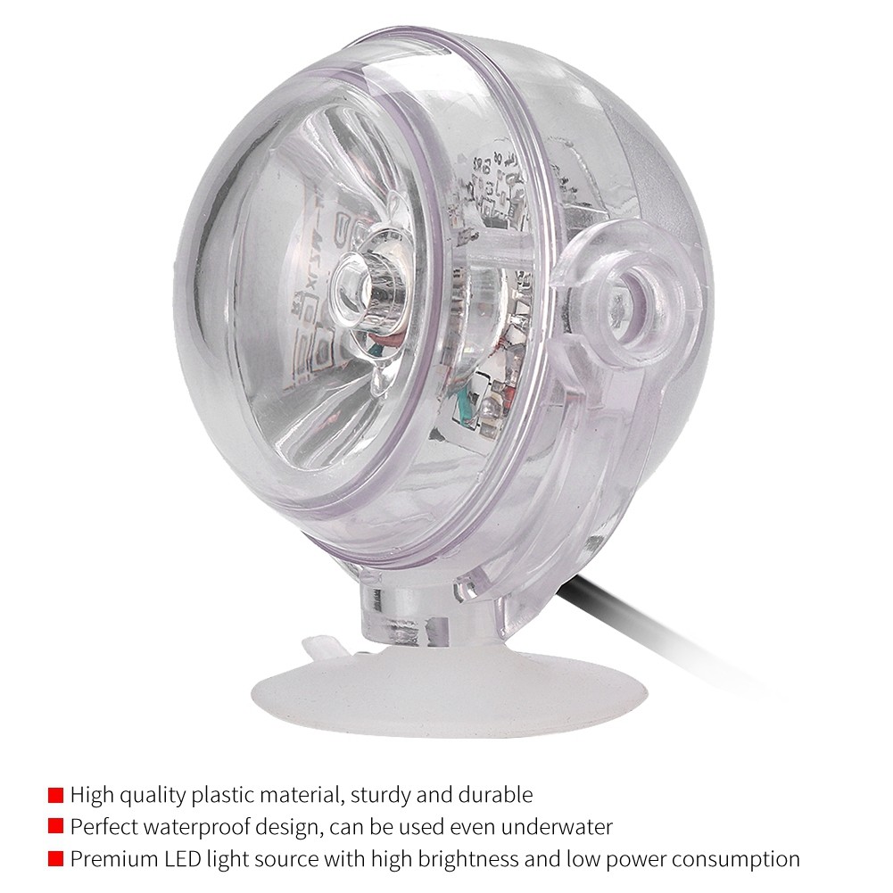 AC110-240V LED Underwater Light Multicolor Waterproof Spotlight Lamp Multicolor