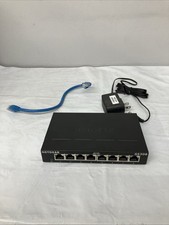 Netgear GS308 8-Port Gigabit Ethernet Switch Unmanaged Plug  Play