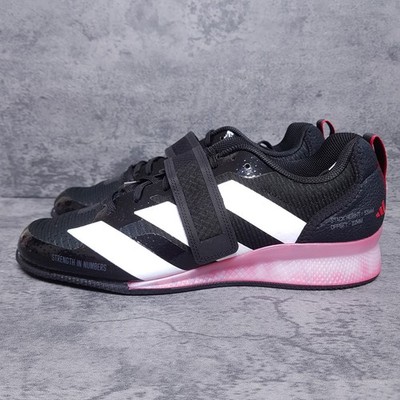 ADIDAS Adipower III Weightlifting Shoes Mens Size 12 Strap Black Red Bred IH8232