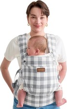 Momcozy Baby Carrier with Natural Cotton Linen, Built to Last, Ergonomic Design