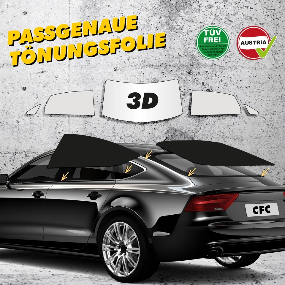 Lámina tintada 3D preformada adecuada para Maserati Spyder Cabrio '01-'07 - Imagen 3 de 3