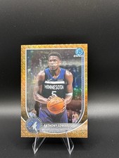 2025-26 Topps Bowman Chrome  Anthony Edwards Steel Metal Refractor /100