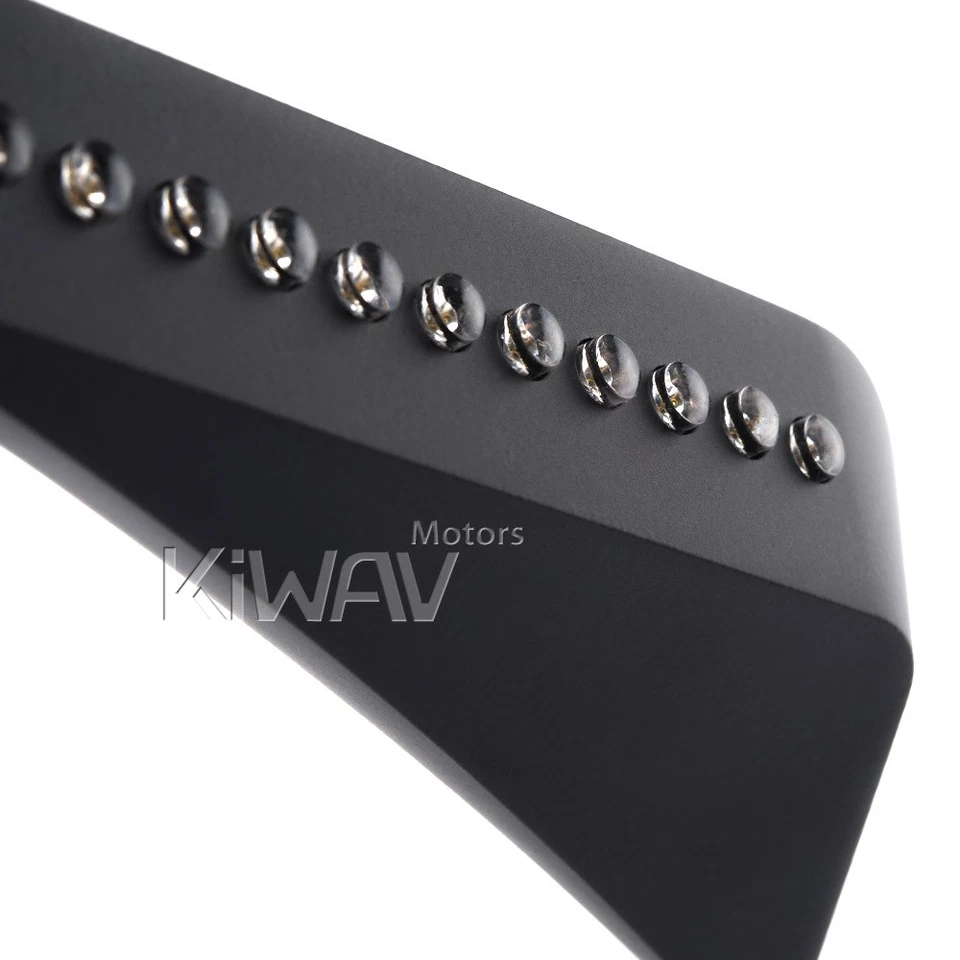 Par de espejos retrovisores VAWiK AXE negro aluminio LED para Harley V-ROD Screaming Eagle Foto 4 de 4