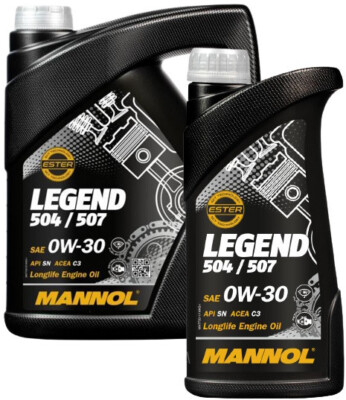 5+1  Liter MANNOL Legend 504 00 / 507 00 Motoröl 0W30 C3 VW Longlife BMW LL-04